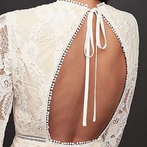 Davids Bridal White Ivory Lace Illusion 